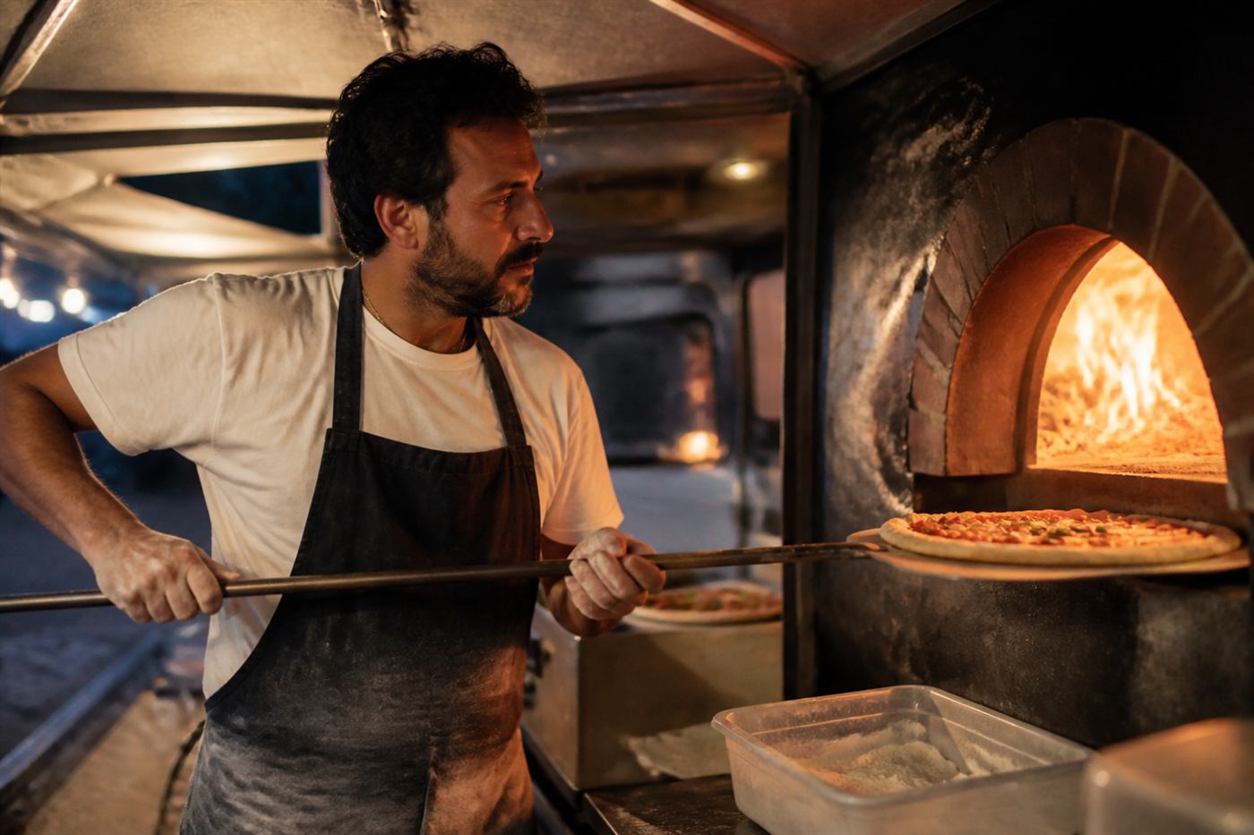 Holzofen und Pizzamobil von Campa Pizza